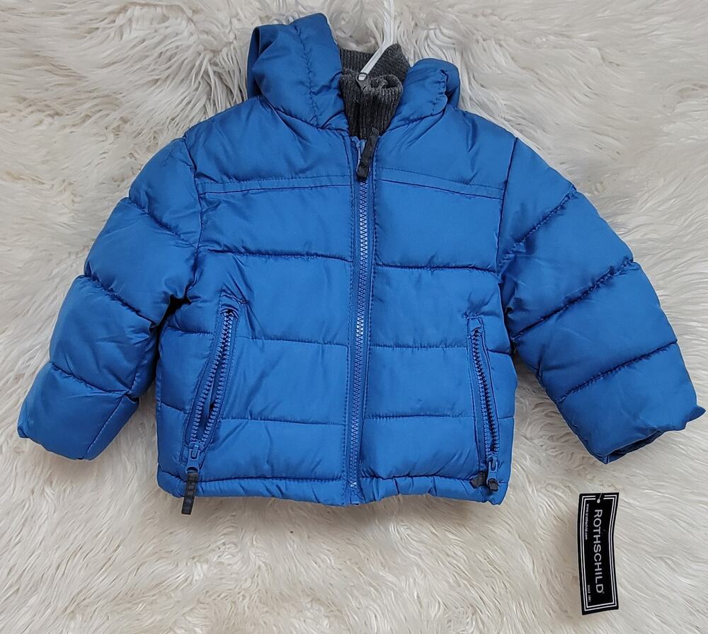 Copied - Rothschild Little Boys' Puffer Jacket in Ocean 12M